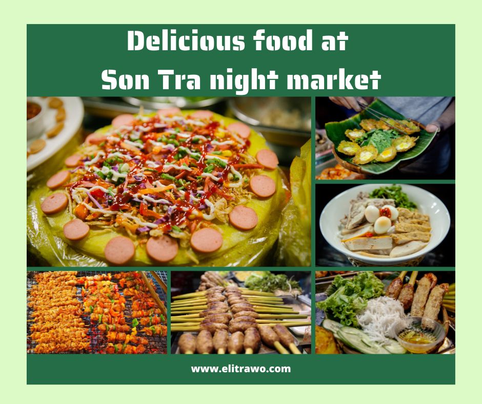 Delicious food at Son Tra night market