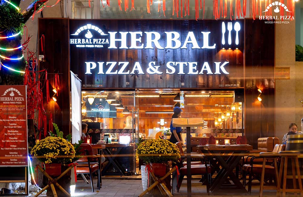 Herbal Pizza and Steak Da Nang