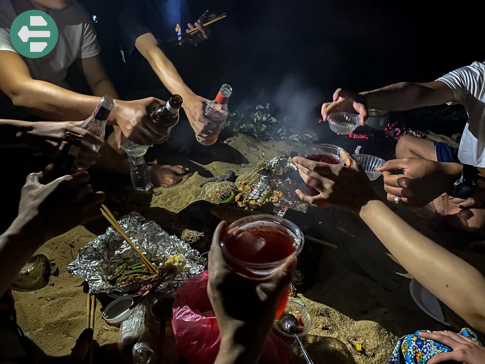 Camping at Bai Rang Beach