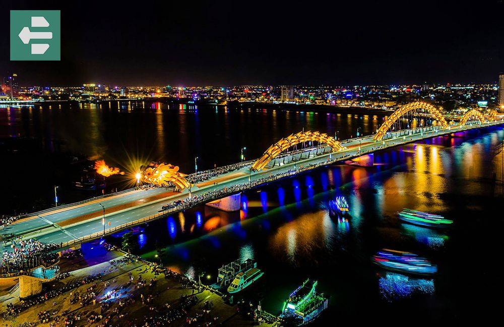 Dragon Bridge At Night