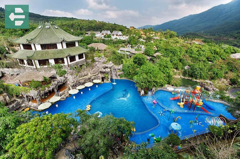 Nui Than Tai Hot Springs Park poolside view