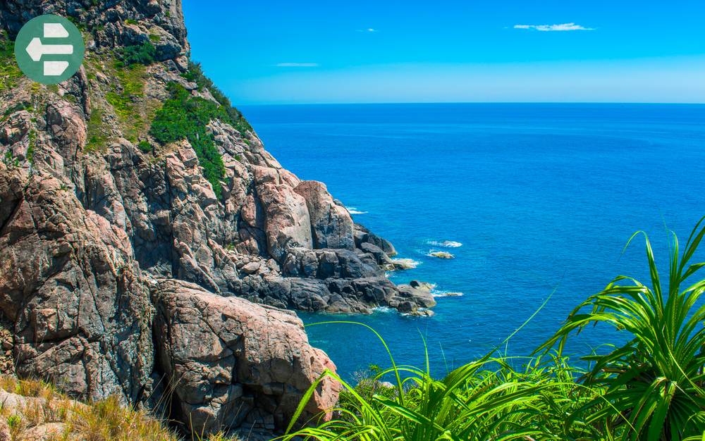 The Scenery Of The Cliffs At Nghe Cape