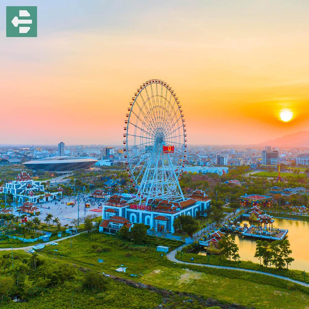 Da Nang Downtown Sunset Ferris Wheel Park