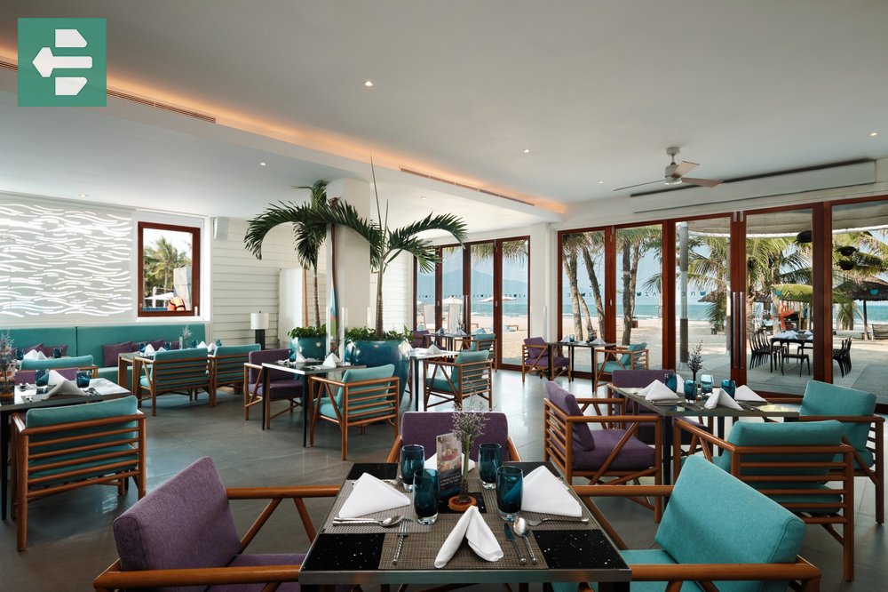 Azure beach lounge at Pullman Danang Resort