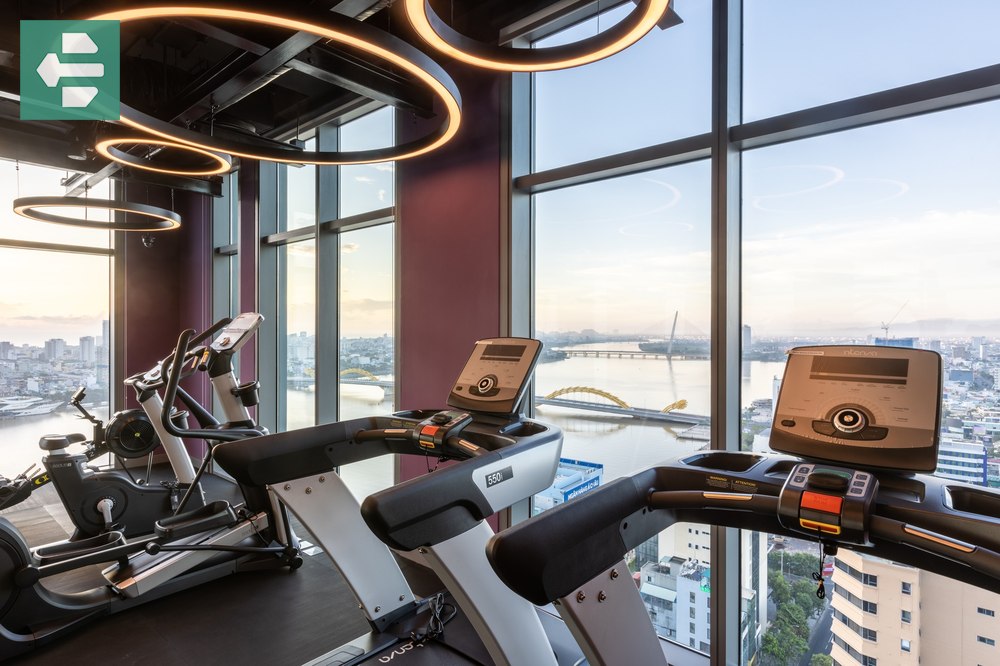 Fitness center at Wink Hotel Danang