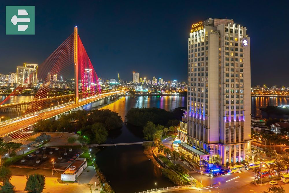 Grand Mercure Da Nang at night