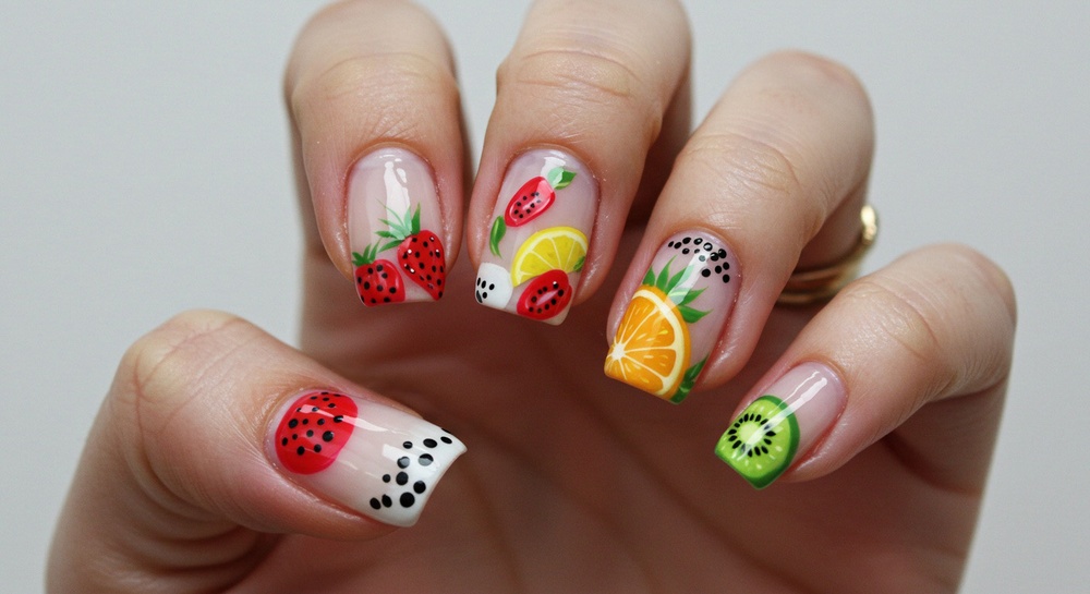 Fruity Summer Nail Art Design