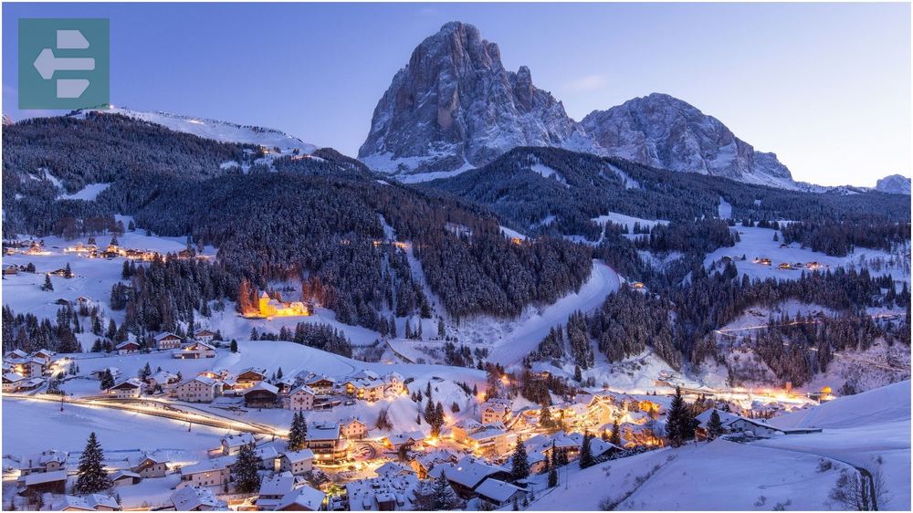 Dolomites Italy Winter