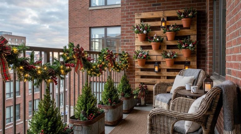 1 balcony decor christmas