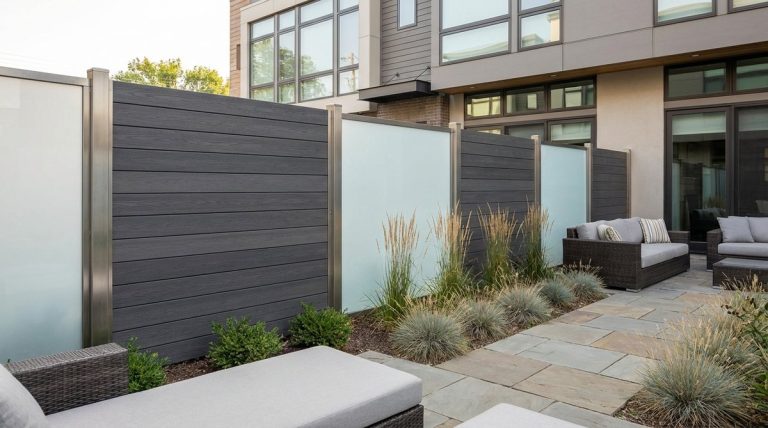1 contemporary garden fence