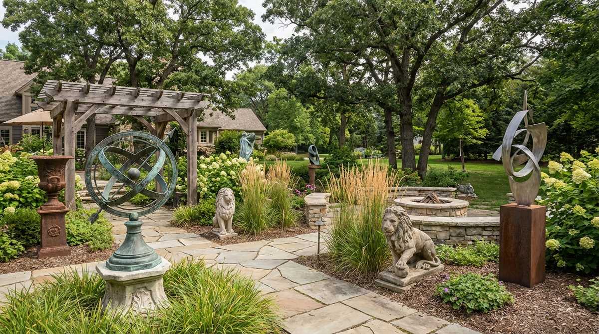 1 garden decor statues