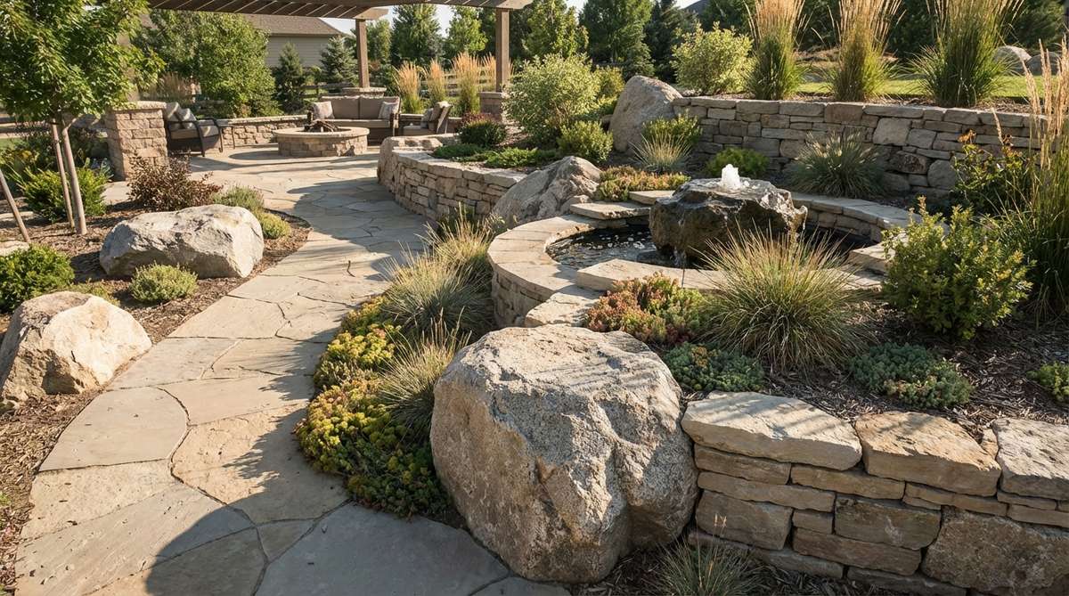 1 garden decor stone