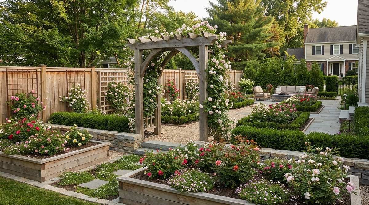 1 garden design roses