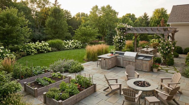 1 green garden fence