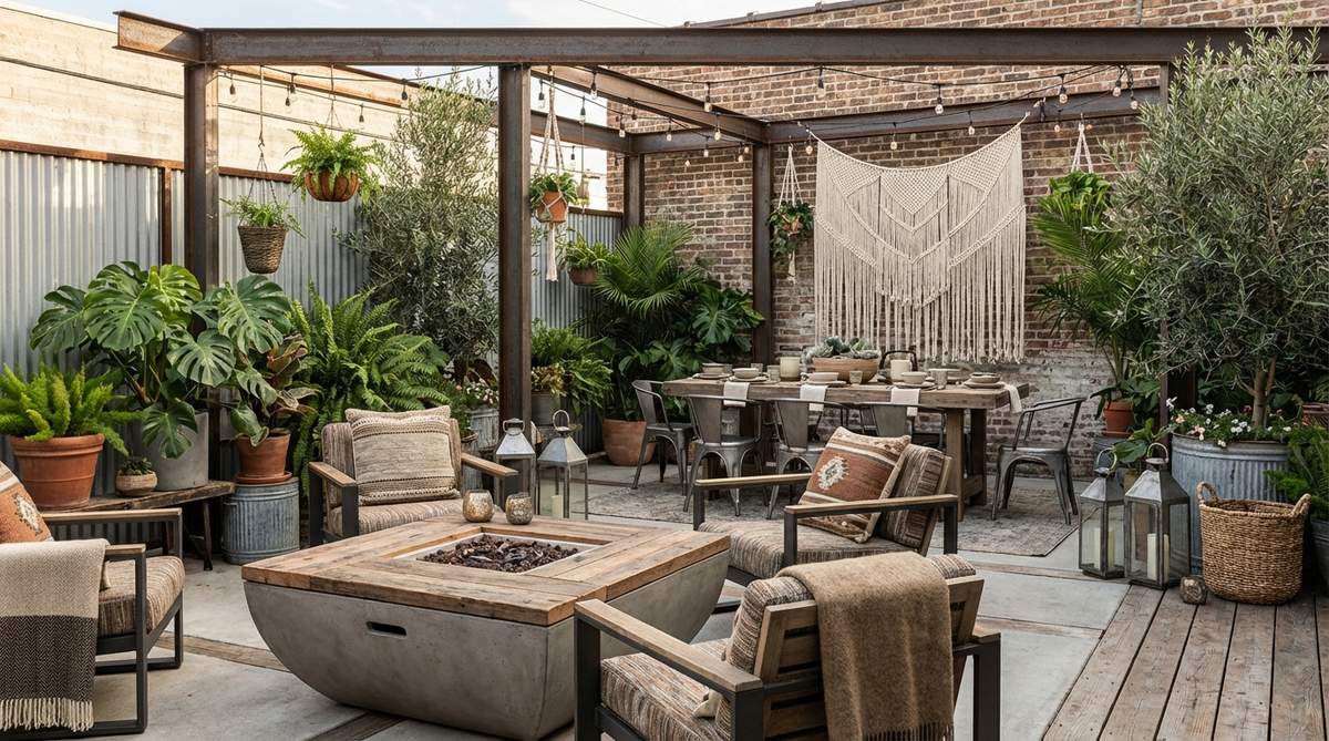 1 industrial boho decor