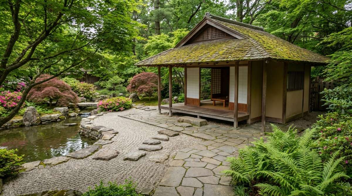 1 japanese garden tea house