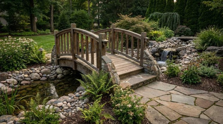 1 mini garden bridge