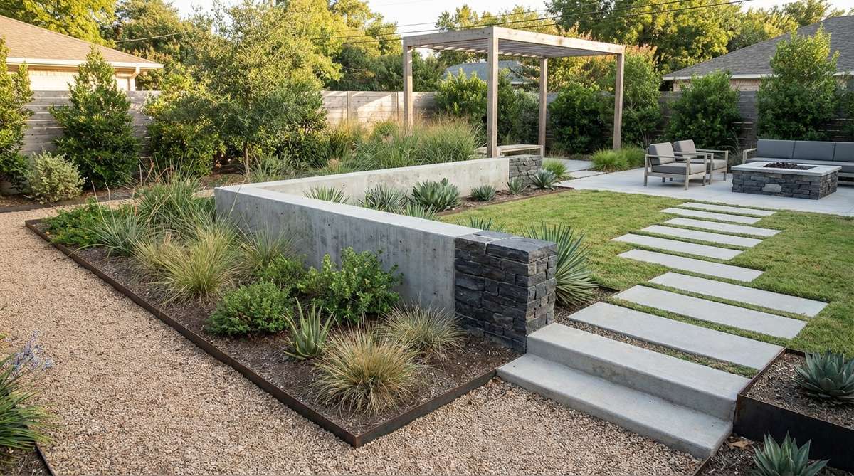1 modern garden edging ideas