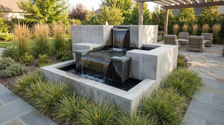 1 modern garden fountain