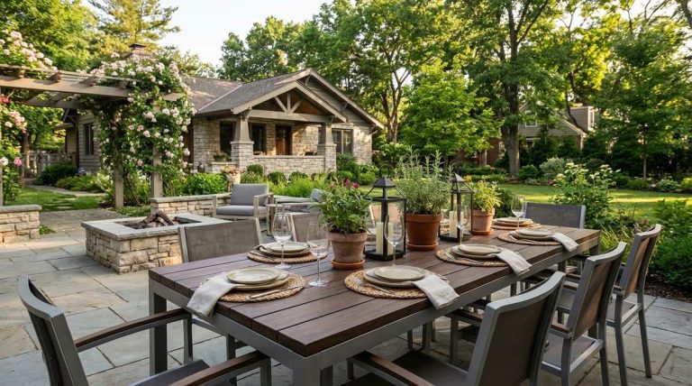 1 modern garden table