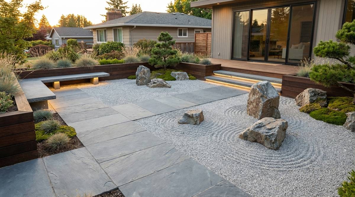 1 modern japanese rock garden