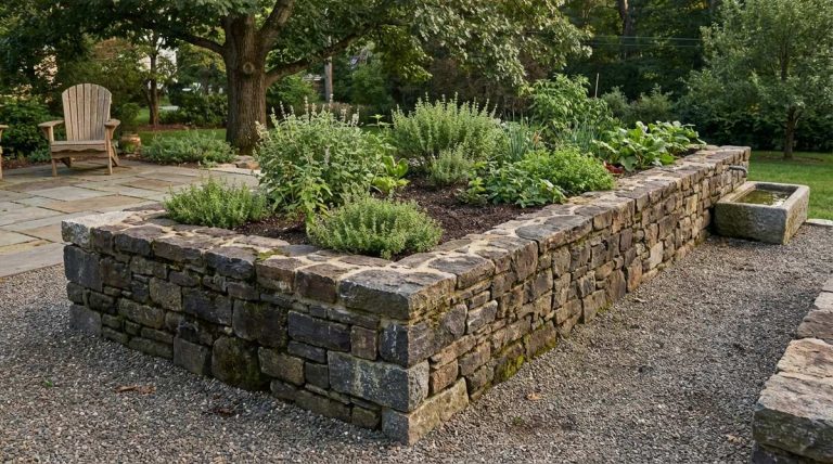 1 raised bed garden stone