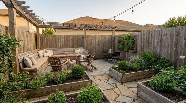 1 small garden backyard