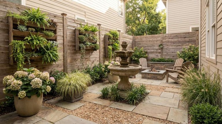 1 small garden courtyard ideas