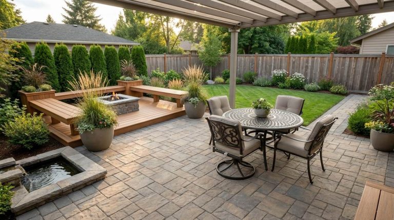 1 small garden patio