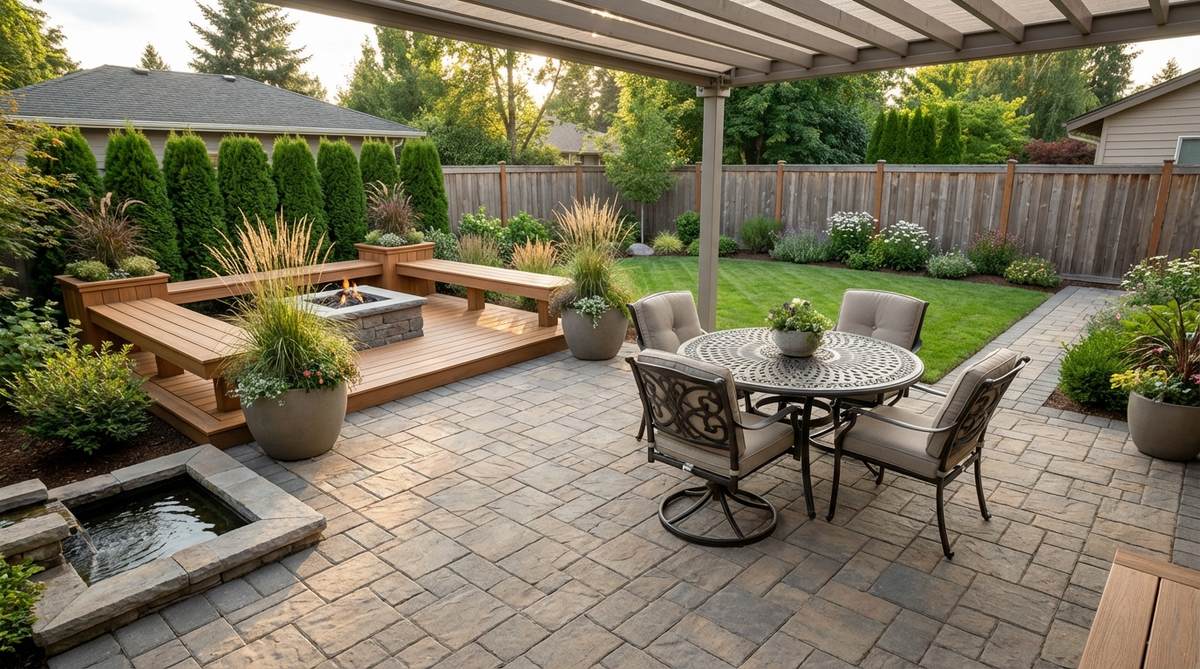 1 small garden patio