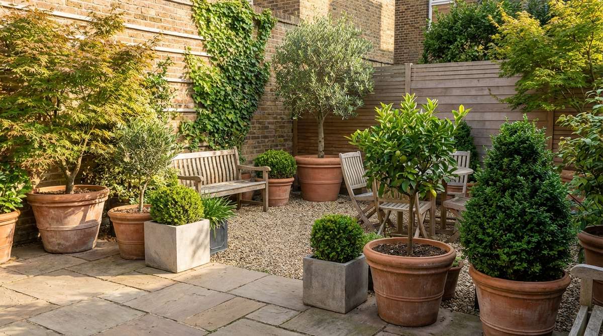 1 small garden trees