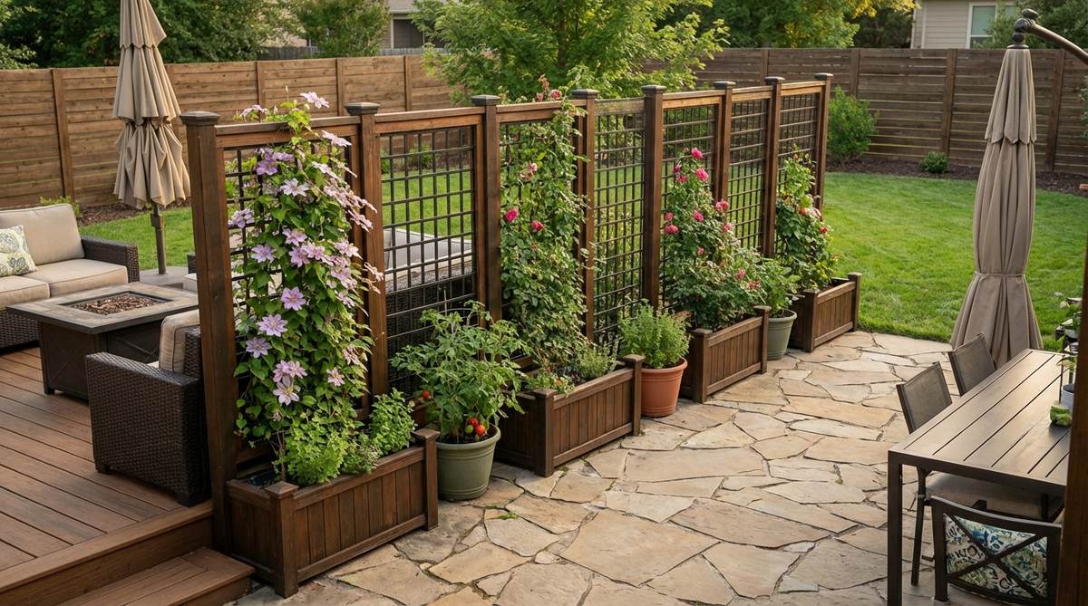 1 small garden trellis