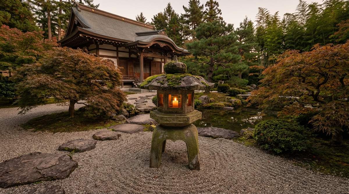 1 stone garden lantern