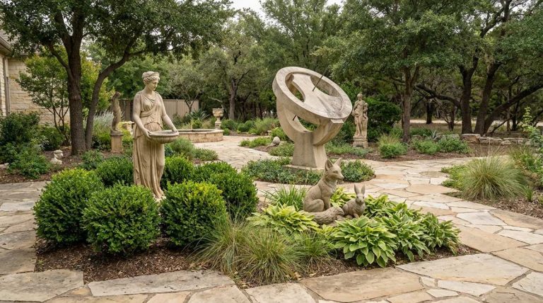 1 stone garden statues