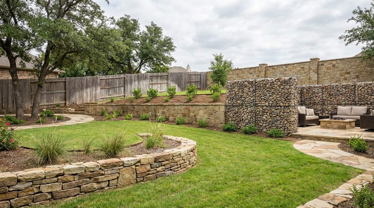 1 stone garden wall