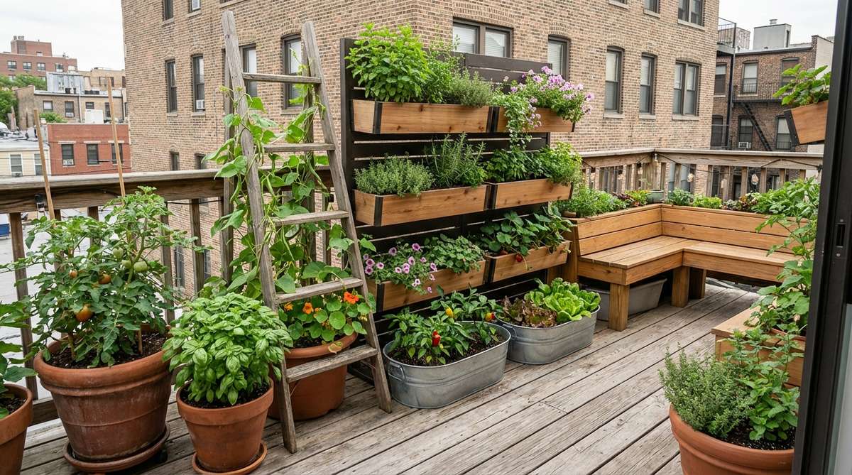 1 urban balcony garden