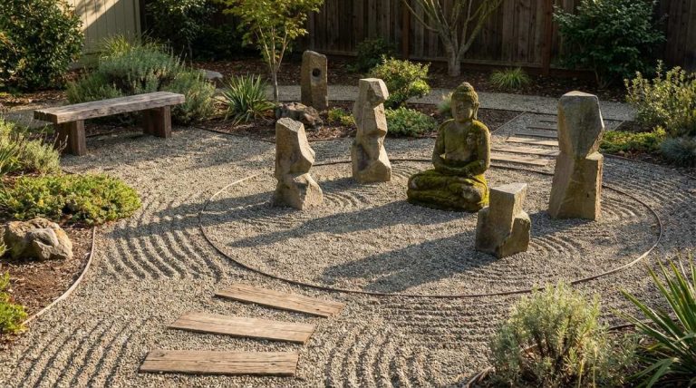 1 zen garden statues