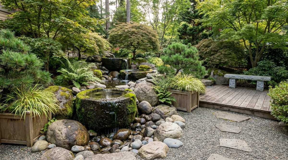 1 zen garden water feature