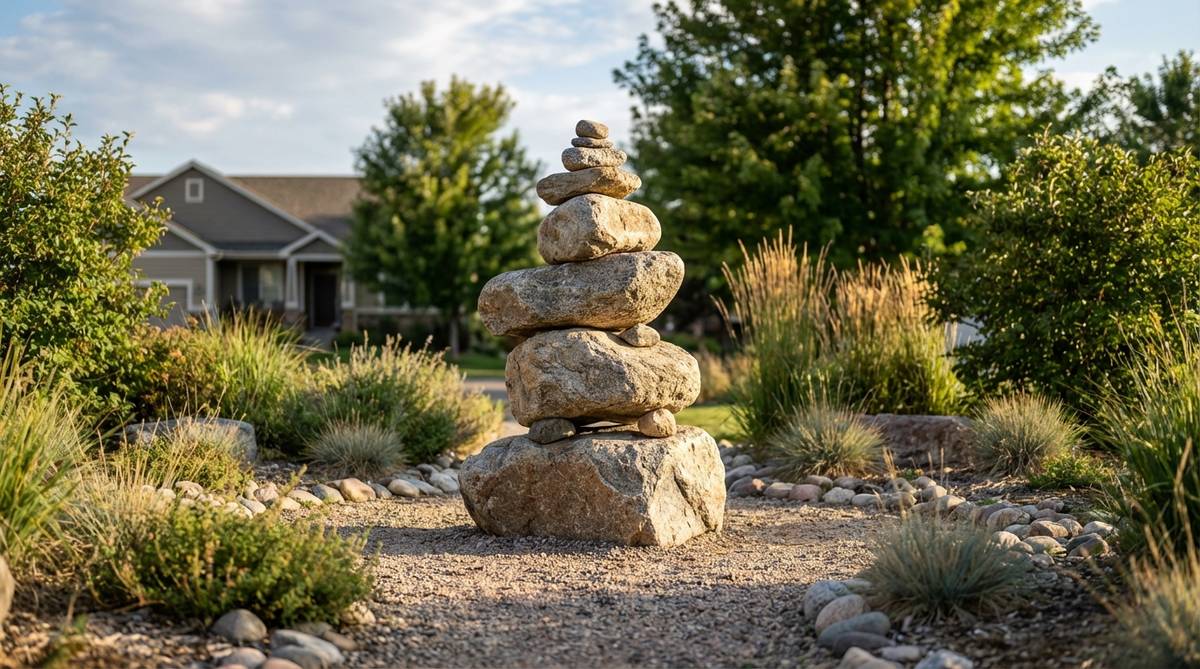 stacked stone tower