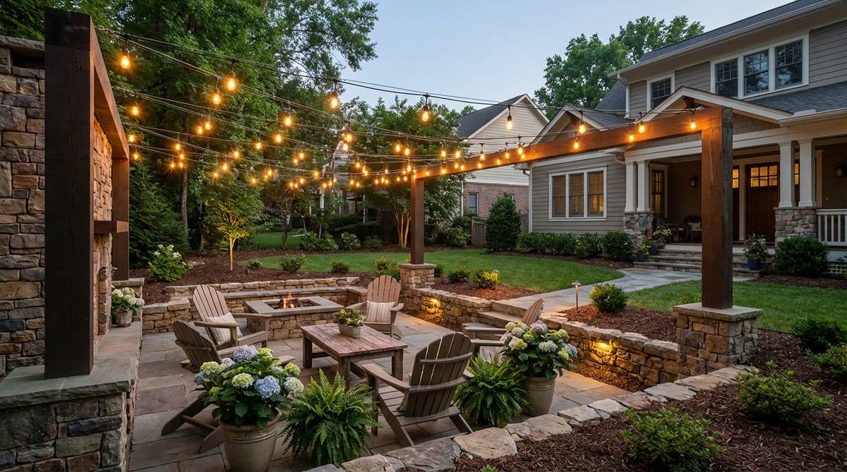 string light canopy