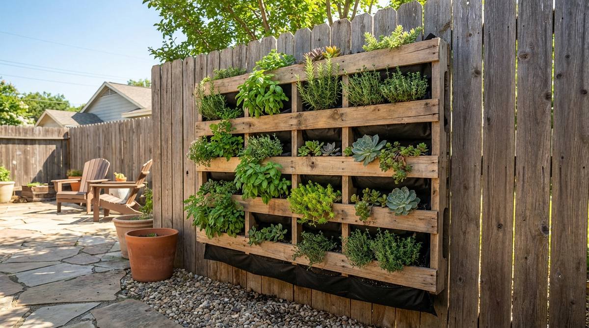 vertical pallet gardens