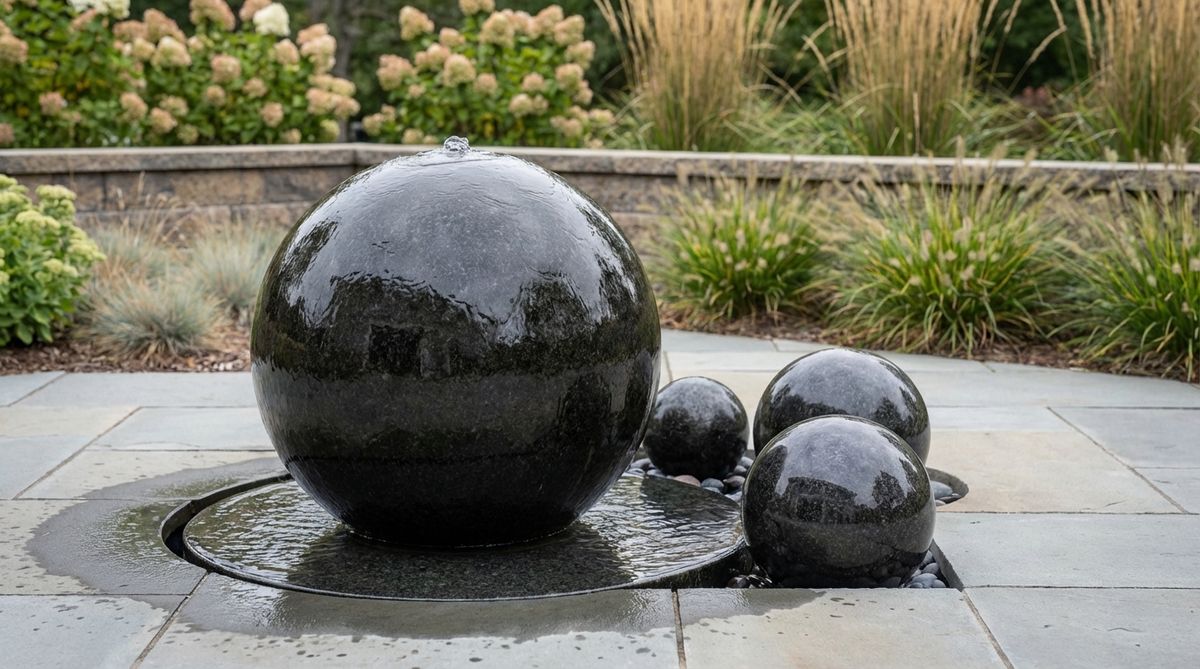 granite sphere fountain