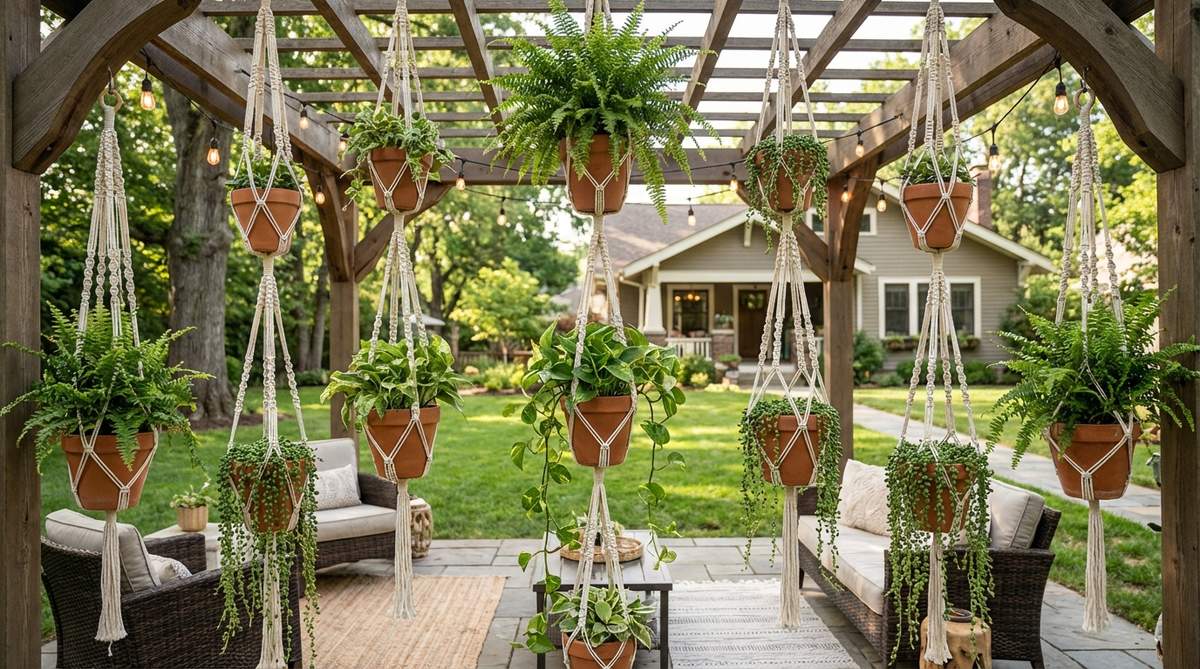 hanging plant installations