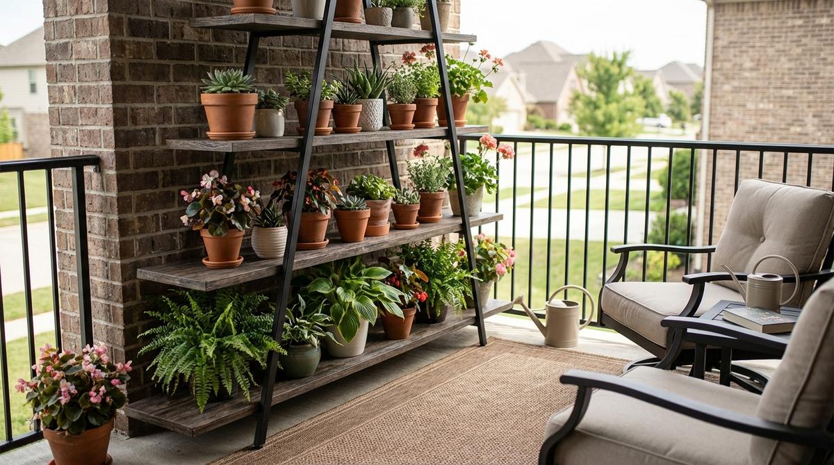 tiered corner shelves
