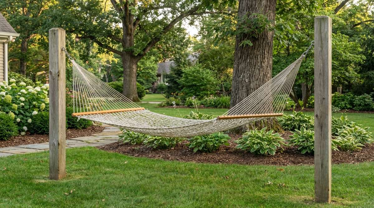 hammock between posts