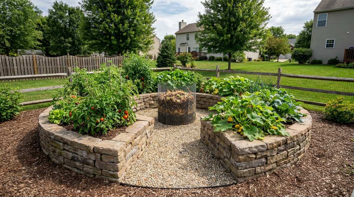 keyhole garden bed