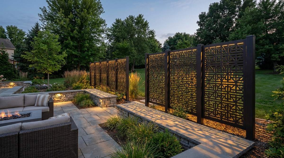 laser cut metal panels