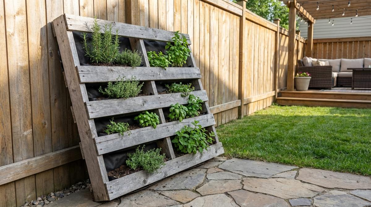 pallet wood vertical gardens