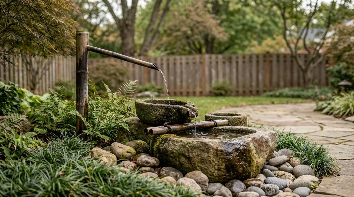bamboo spout fountain