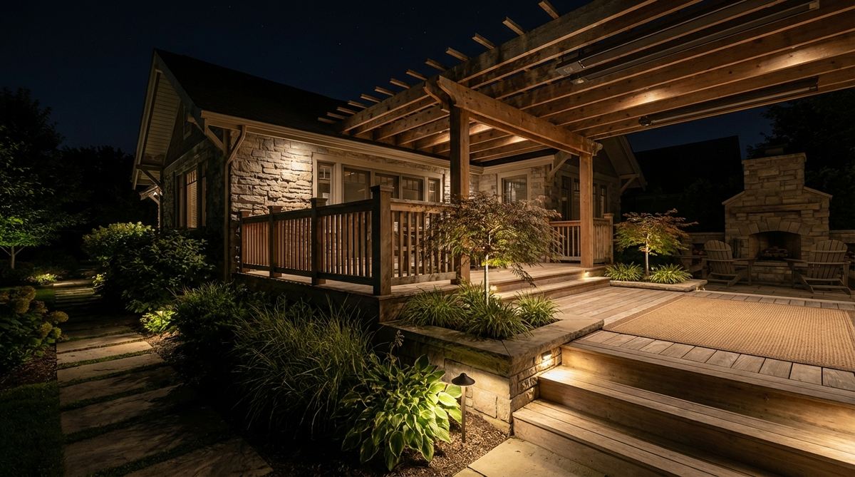 landscape uplighting integration
